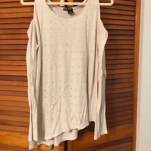 Off Shoulder Long Sleeve Shirt